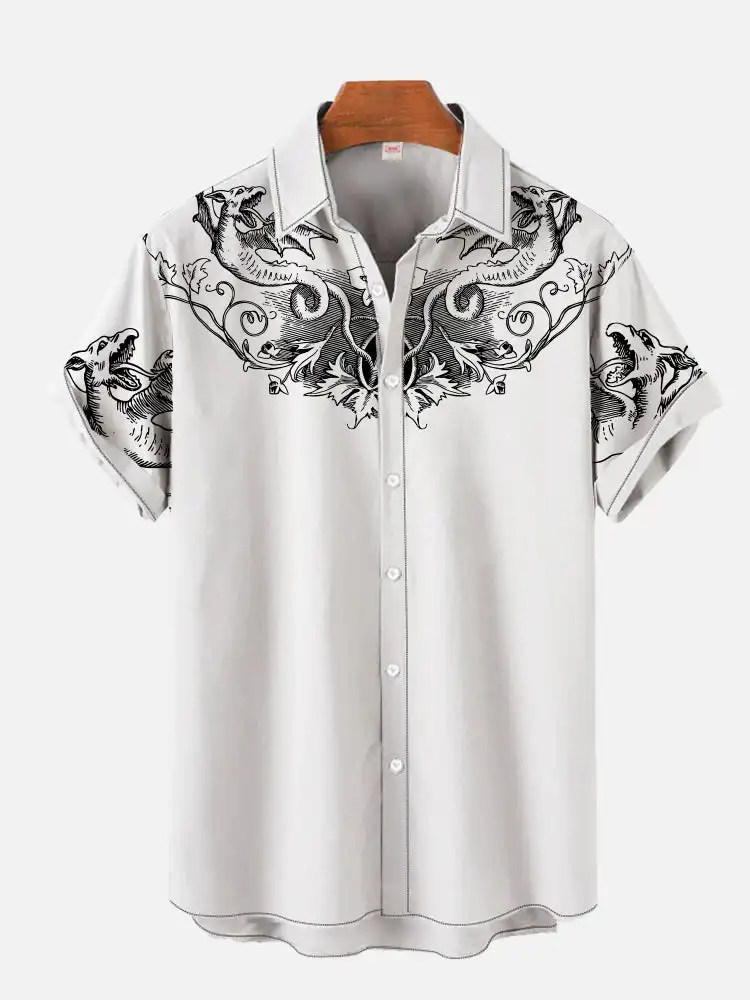 Men\'s fashionable and minimalist shirts 2023 Summer casual short sleeved Hawaii beach shirt vacation trend
