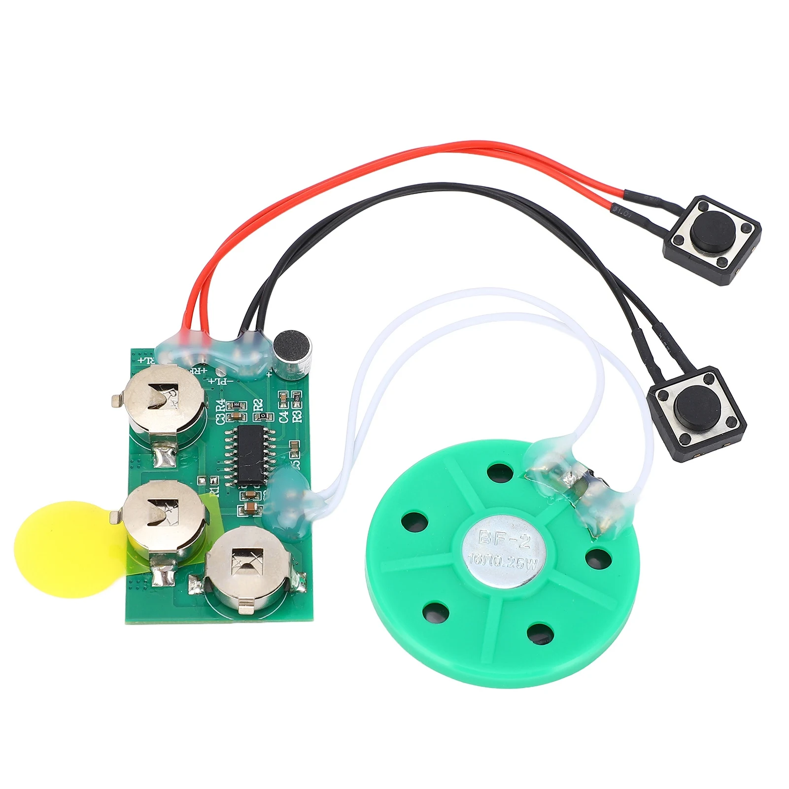 DIY-wenskaartchip 4-minuten opneembare stemgeluidschip Stemwenskaart voor vakantiegruetkaartmodule