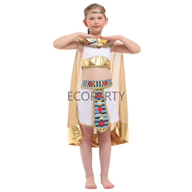 Costume d'Halloween du dérivPharaon Égyptien des Prairies pour Homme et Femme, Vêtement de Cosplay, Reine d'Aleopatra, Livraison Directe