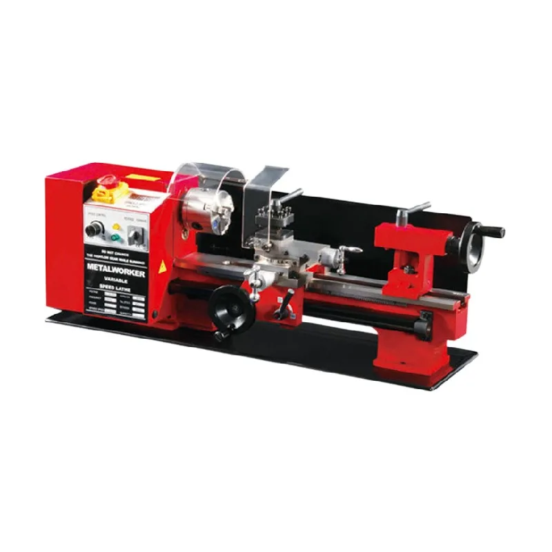 C3-350 Tabletop Mini Lathe Semi Automatic Home Bench Wood Metal Precision Micro Lathe Woodworking Machinery