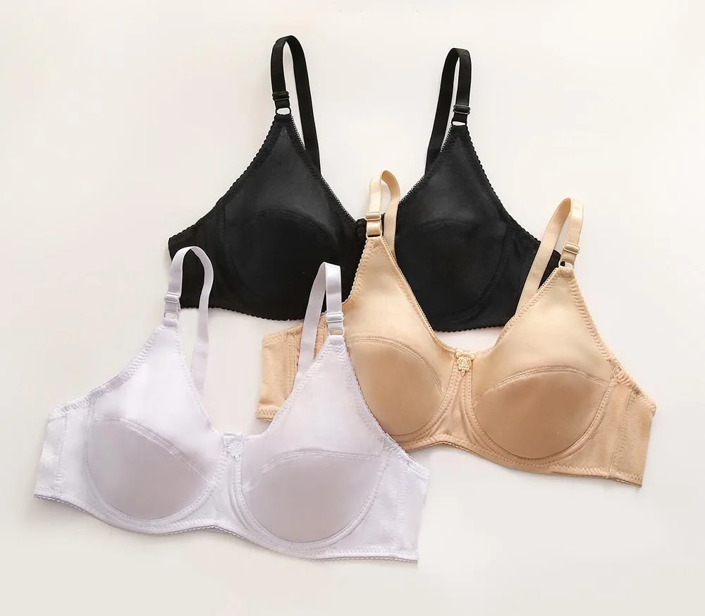 Women Bra Thin Padded Cotton Bras Underwire Full cup Sheer Supportive Lace Bra sexy lingerie Top Big Bust 36-46 C D E Cup BH C20