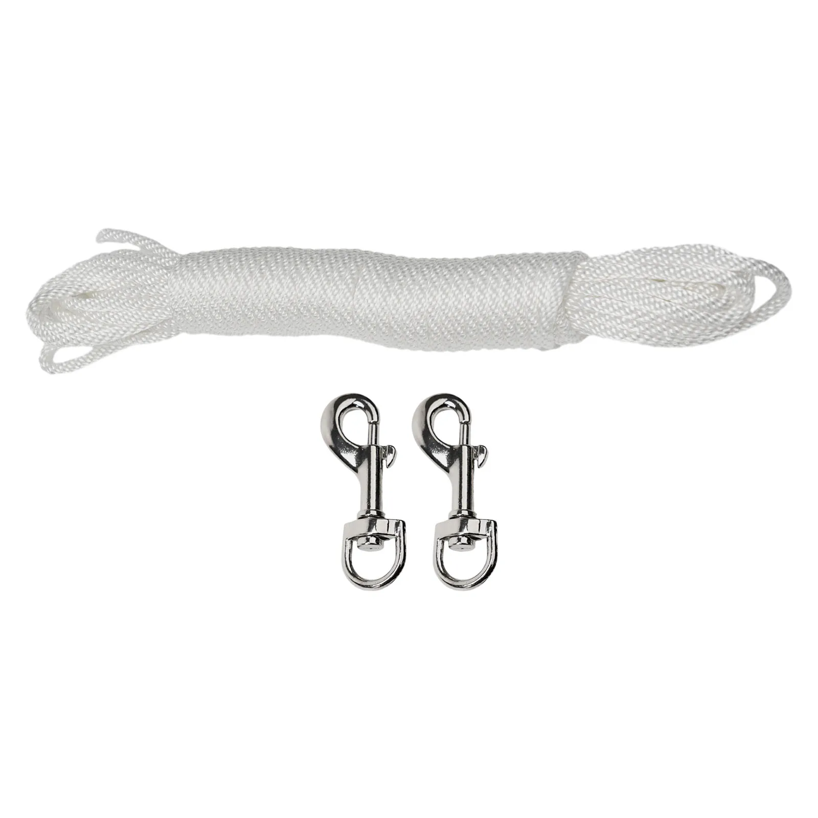 Clips Flag Rope Flag Pole Halyard Rope Manufacturing Process Nylon Tie Pull Swing Versatile White High-quality