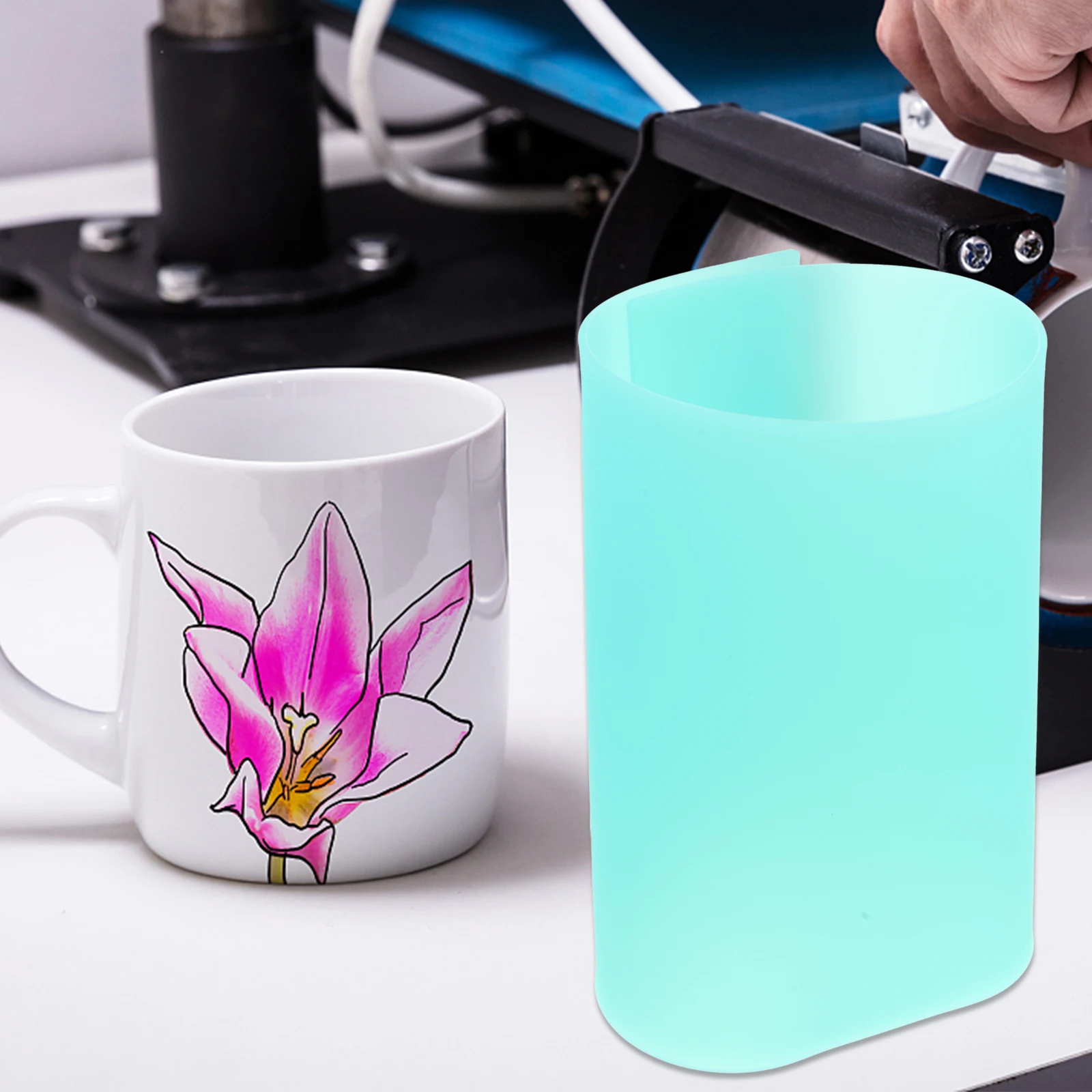 

3 Pcs Mug Silicone Board Set Flexible Press Wrap Sublimation Wraps Mats Sleeves Silica Gel Cup