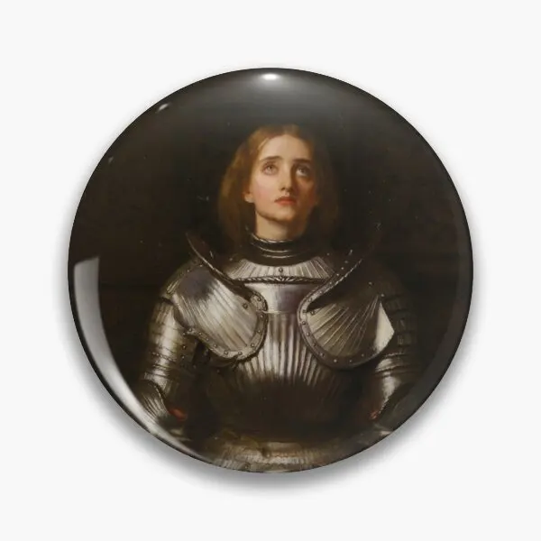 Millais Is Joan Of Arc  Soft Button Pin Cartoon Cute Hat Metal Lapel Pin Decor Gift Clothes Fashion Funny Brooch Collar Jewelry