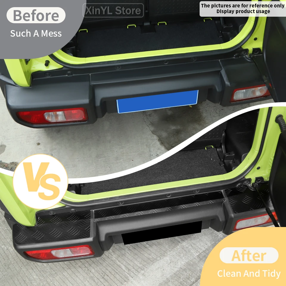 Aluminum Car Rear Bumper Protective Guard Cover for Suzuki Jimny JB64 JB74 2/4Door 2019 Up  Exterior Accessories