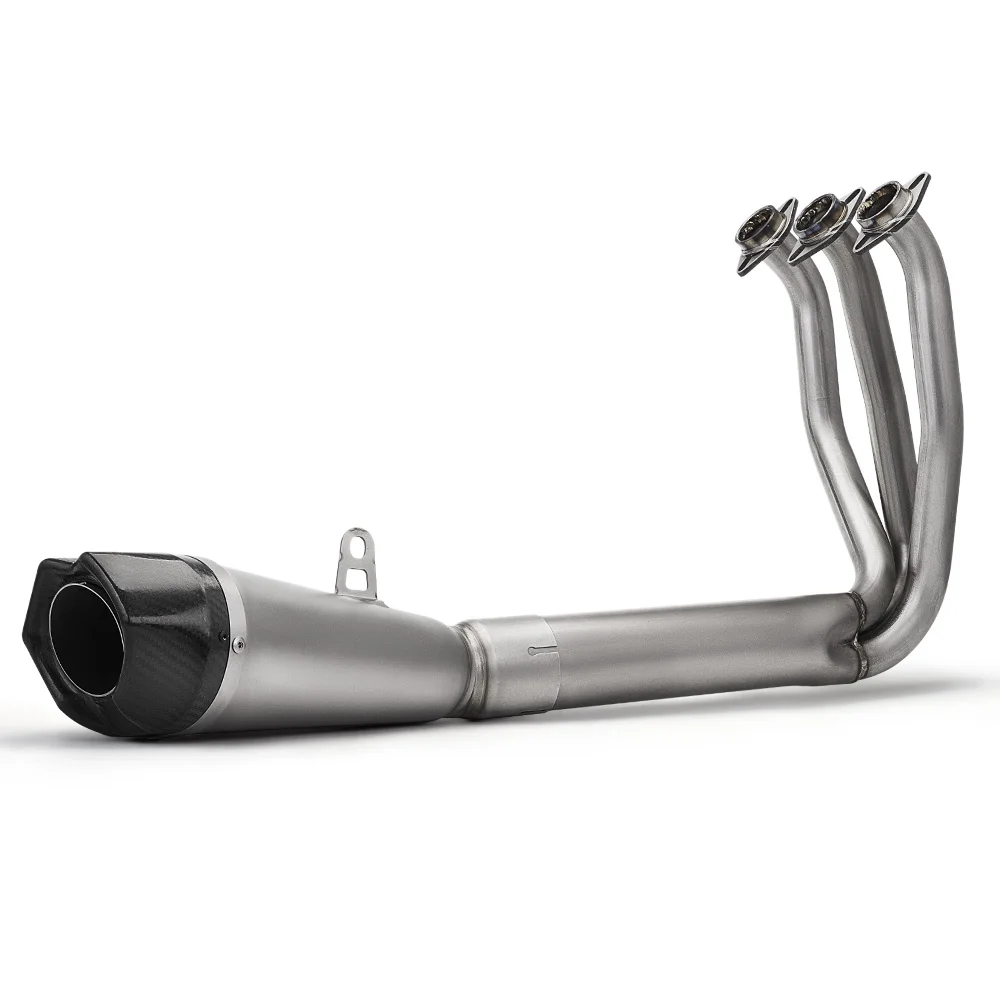 Titanium Complete Exhaust System for CFMOTO 675SR-R, Full Titanium Motorcycle Exhaust Pipe, Non-Destructive Installation