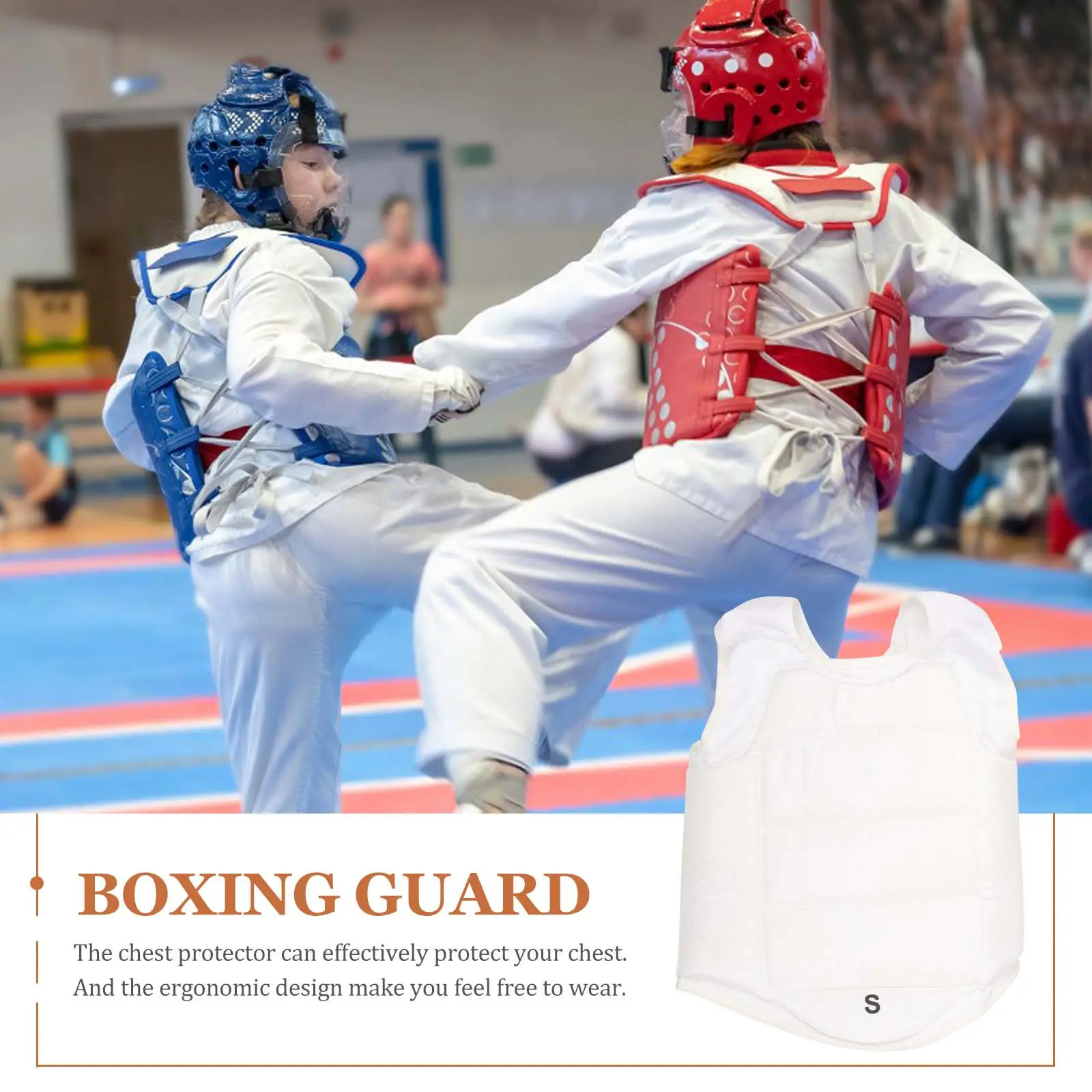 Boxing Chest Guard for Men and Women – Lightweight Breathable Ergonomic Sponge Protection Armor