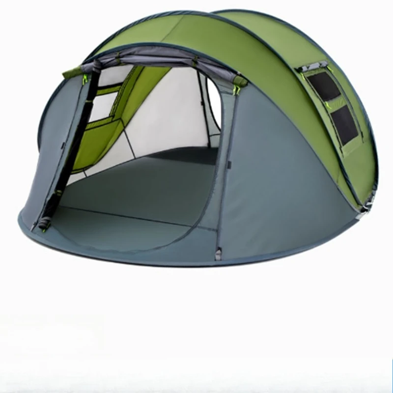 

3-4 people can open the automatic tent in all seasons, portable foldable rainproof and sunscreen camping tent