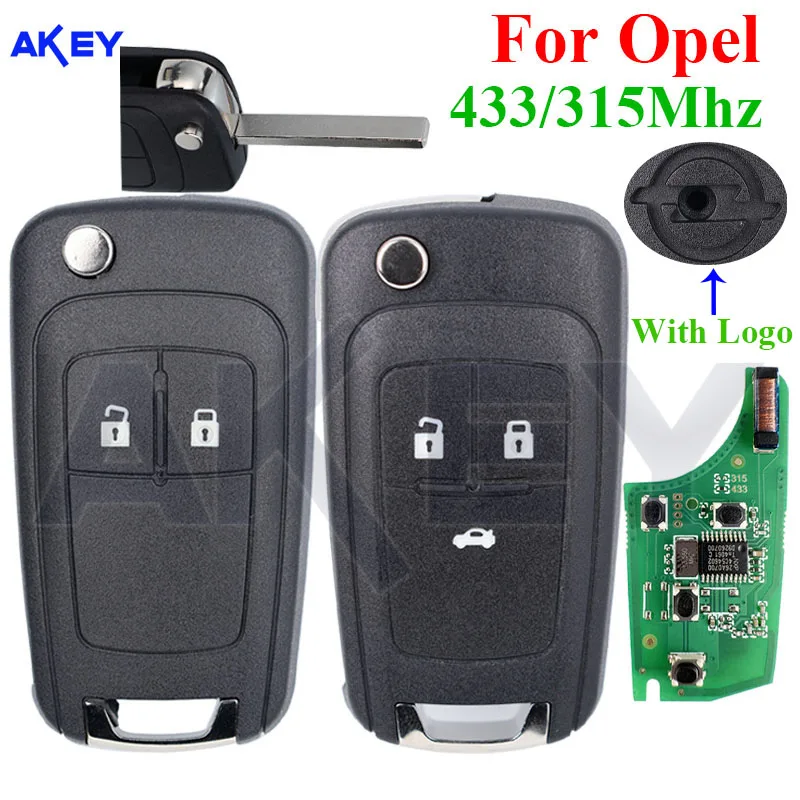 מפתח רכב חכם לשלט רחוק אוטומטי עבור אופל ווקסהול אסטרה H קורסה D מריבה B וקטרה C G4-AM433TX 315/433Mhz Keyless Go