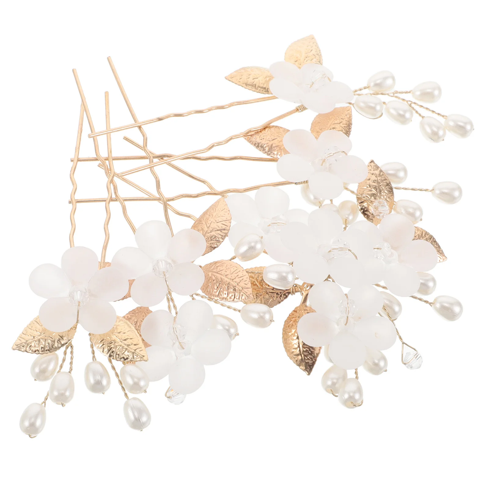 

5 шт., свадебная вилка для волос, классические U-образные металлические заколки для волос, элегантные цветы, свадебные аксессуары для волос, свадебный головной убор подружки невесты