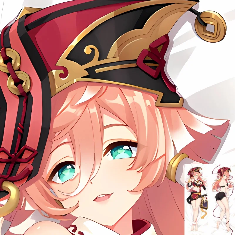 

DIY персонализированный Yan Fei Genshin Impact аниме Dakimakura наволочка для подушки в натуральную величину обнимающая наволочка для тела дропшиппинг