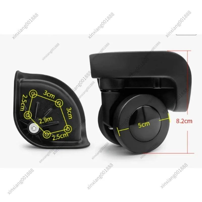 For DISSONA Luggage Replacement Wheels, Hongsheng A-58 Universal Spinner Wheels, Suitcase Silent Durable Caster Parts