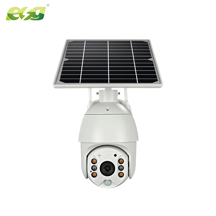 ESG Outdoor Waterproof Wireless 1080p Ip Security Surveillance Remote Monitor Camera Solar Cctv Wifi Camera