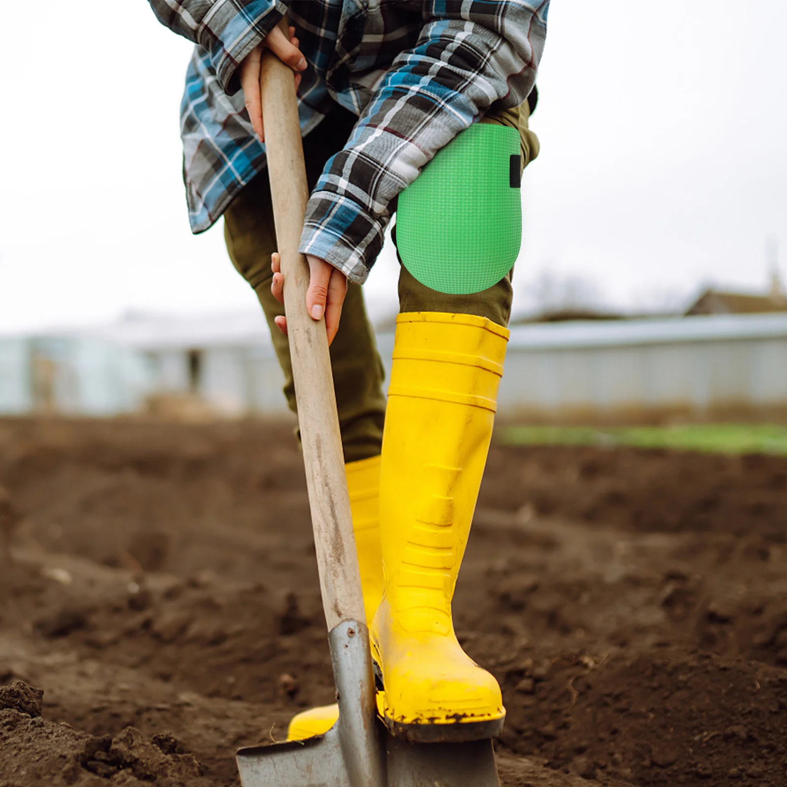 

1Pair Heavy Duty Knee Pads Anti-Slip Comfortable Work Pads Double Straps for Construction Flooring Garden Protection