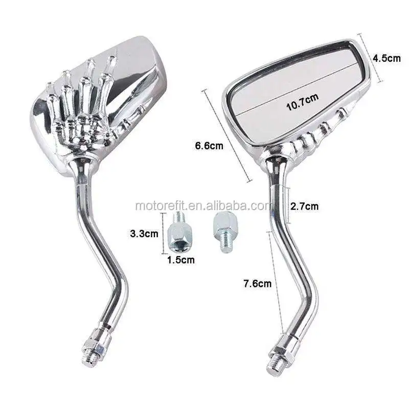 العالمي 7/8 "بار نهاية المرايا الخلفية موتو دراجة نارية دراجة نارية الدراجات البخارية مرآة الرؤية الخلفية مرايا الرؤية الجانبية مقهى المتسابق #3