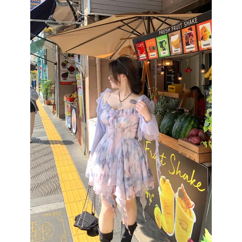 Abito da cerimonia in chiffon floreale primavera estate 2025 Abito da cerimonia da donna Plus Size Abito stile Boho senza maniche senza spalline Anne