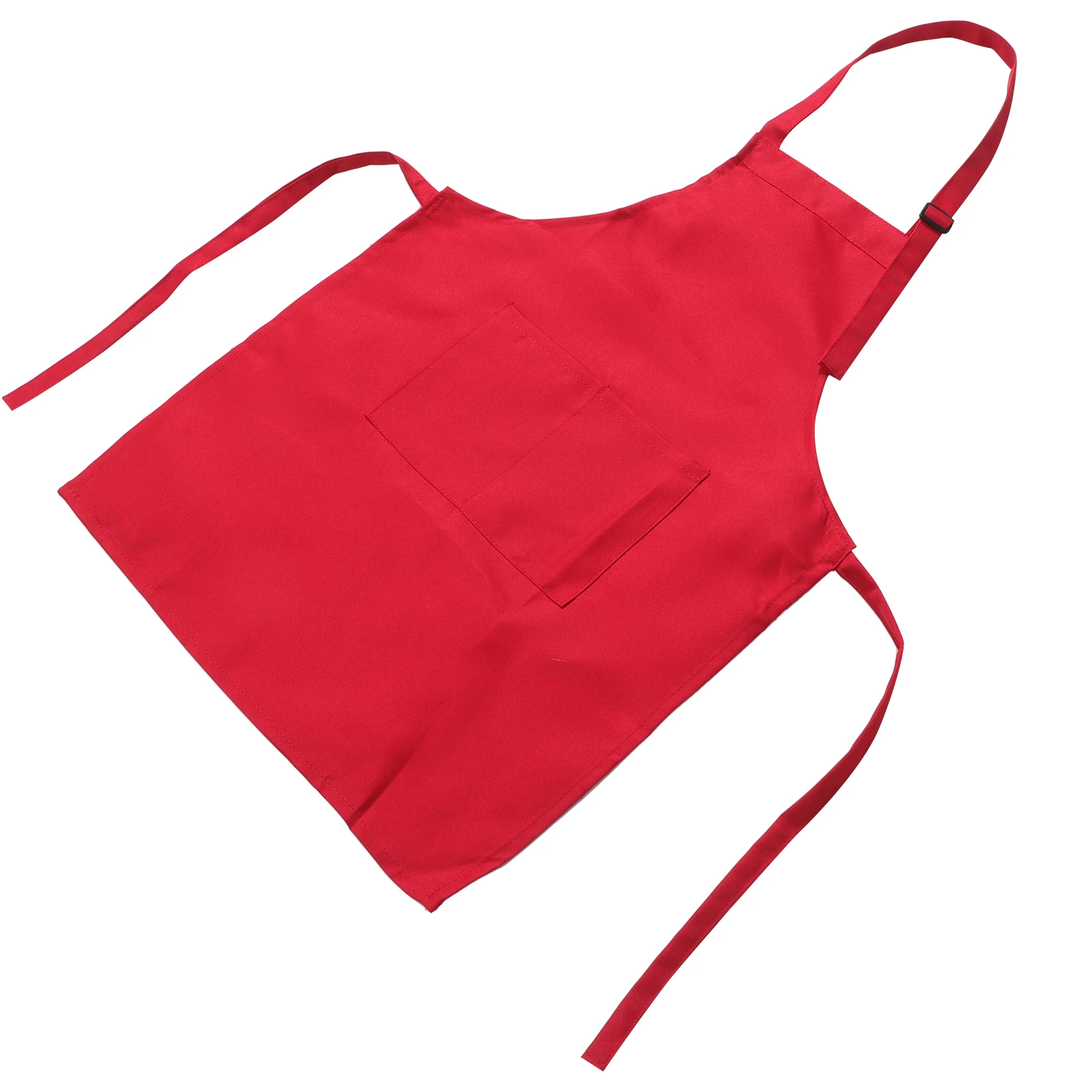 

4PCS Childrens Kids Little Girls Apron Baking Cooking Painting Adjustable Straps Pockets Sturdy Fabric Parentchild
