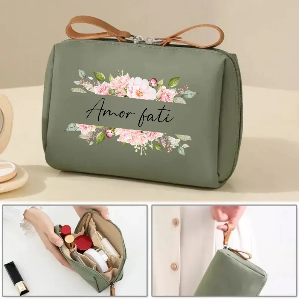 Multifunctional Makeup Bag Suitable for Storing Cosmetics, Sanitary Pads, Charging Cables, Keys, and More.