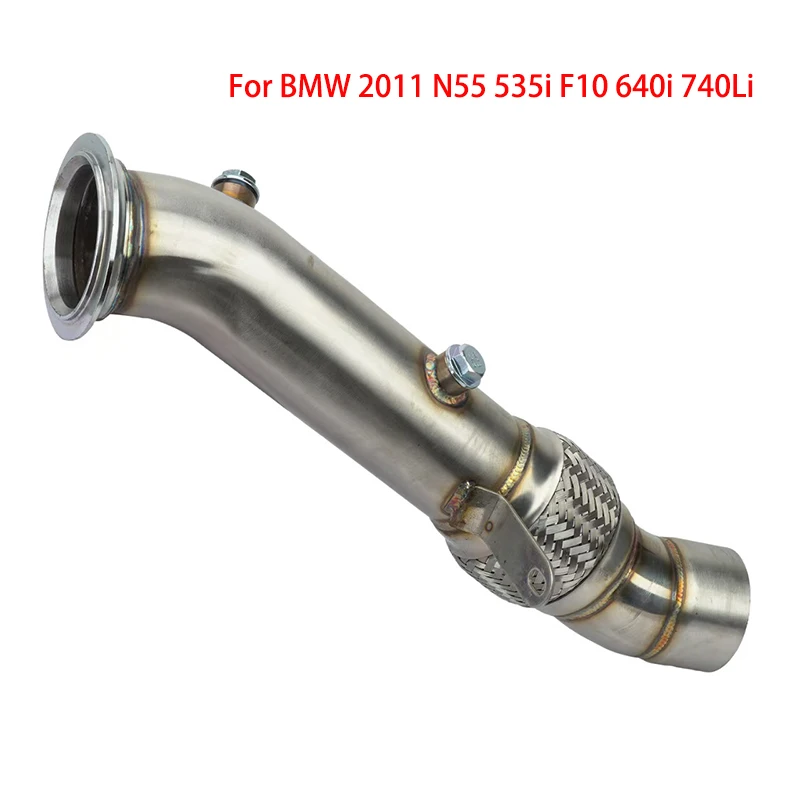 

Auto N55 Pipe 3.5inch For BMW 2010-2015 F06 F07 F10 F11 F12 F13 535i 640i 740Li F01 Turbo Catless Exhaust Catless Down Pipe