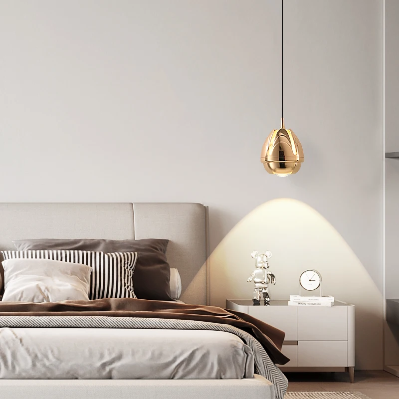 

7W LED Spotlight Bedside Pendant Lights 110v 220v Modern Home Chandelier Bedroom Living Room Dining Room Decoration Pendant Lamp