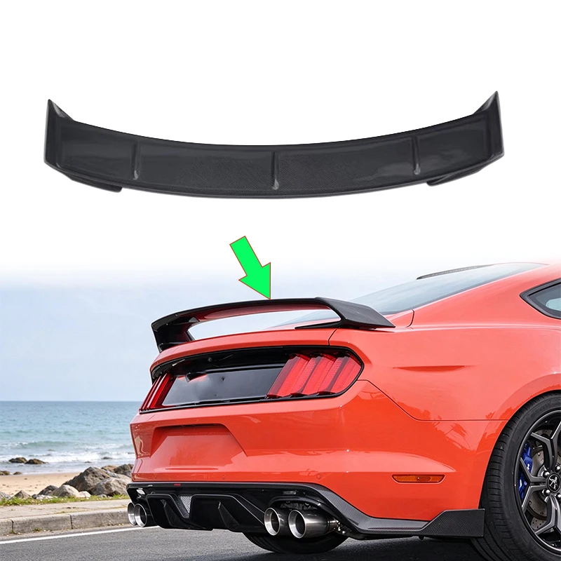 For Racing Rear Wing Ford Mustang S550 2015-2023 Automobiles Accessories Exterior Parts Body Kits 4