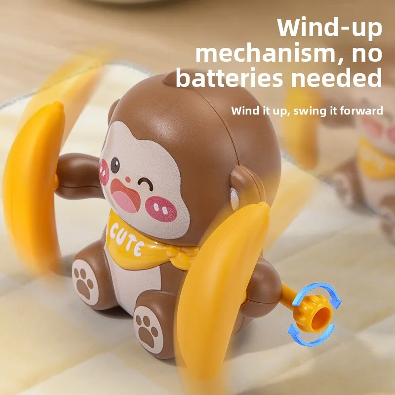 Children's Tumbling Monkey Toys, Little Monkey Babies That Do Somersaults Crawling Up