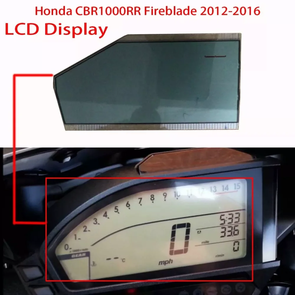 

LCD display Honda CBR1000RR CBR 1000RR 2012 - 2016 Speedometer Instrument Screen