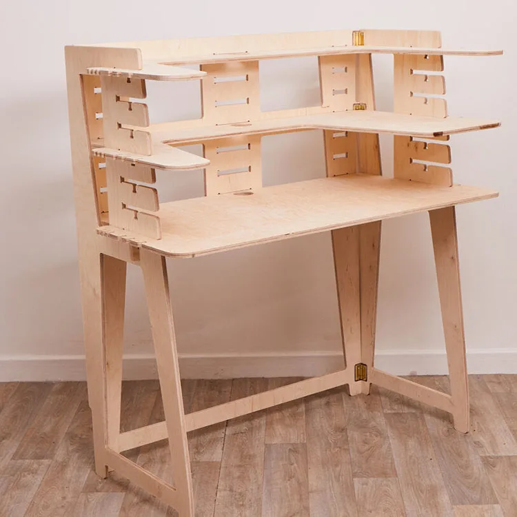 &c Factory Plywood Lifting Height Adjustable Laptop Desk Sit to Stand Table Standing Desk