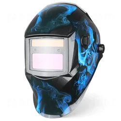 Masque facial de soudage solaire à gradation automatique, écran LCD, assombrissement automatique, casque de soudeur pour soudage périphérique, meulage, coupe