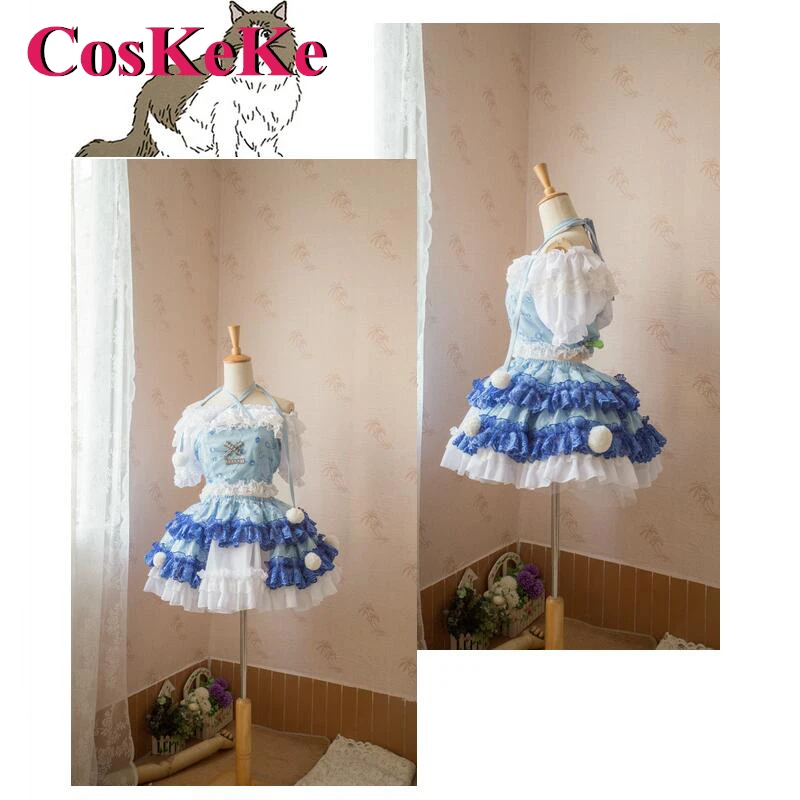 

CosKeKe [Customized] Tatara Kogasa Cosplay Anime Game Touhou Project Costume Gorgrous Sweet Uniform Party Role Play Clothing