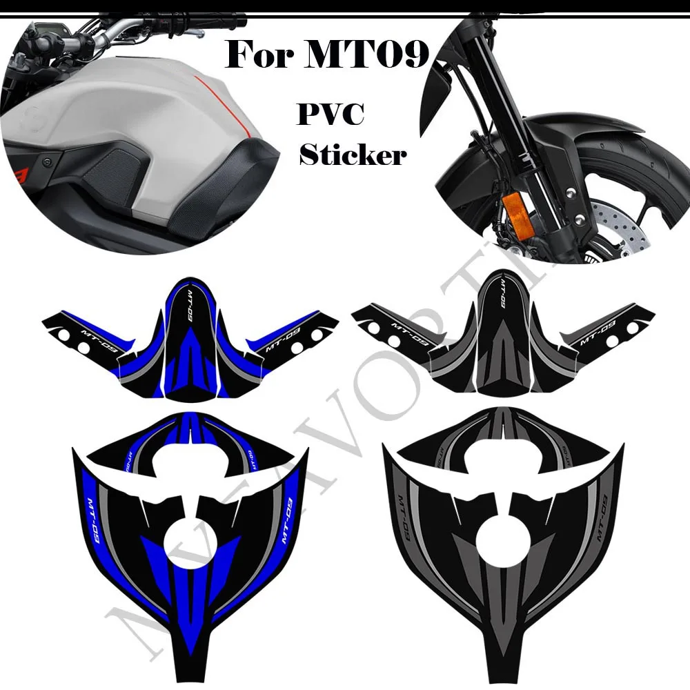 

For MT09 MT FZ 09 Tank Pad Protector Fairing Motorcycle Gas Fuel Oil Kit Knee Decal Fender Windshield Stickers 2016-2020