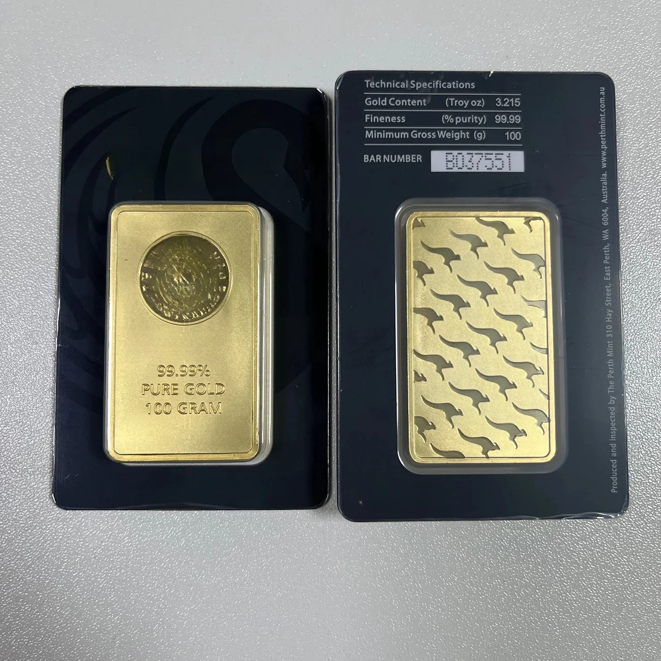 

100g Sealed Packaging gold Plated Bar swan Bullion brass metal Ingot Different Serial Number (Non-magnetic)