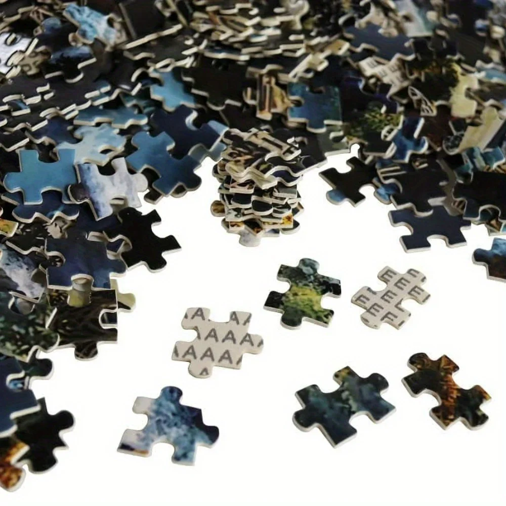 عصاري سيمفوني 150/300/500/1000 قطعة بازل قطع للبالغين قسط جودة الأعمال الفنية الملونة لغز الدماغ إغاظة متعة