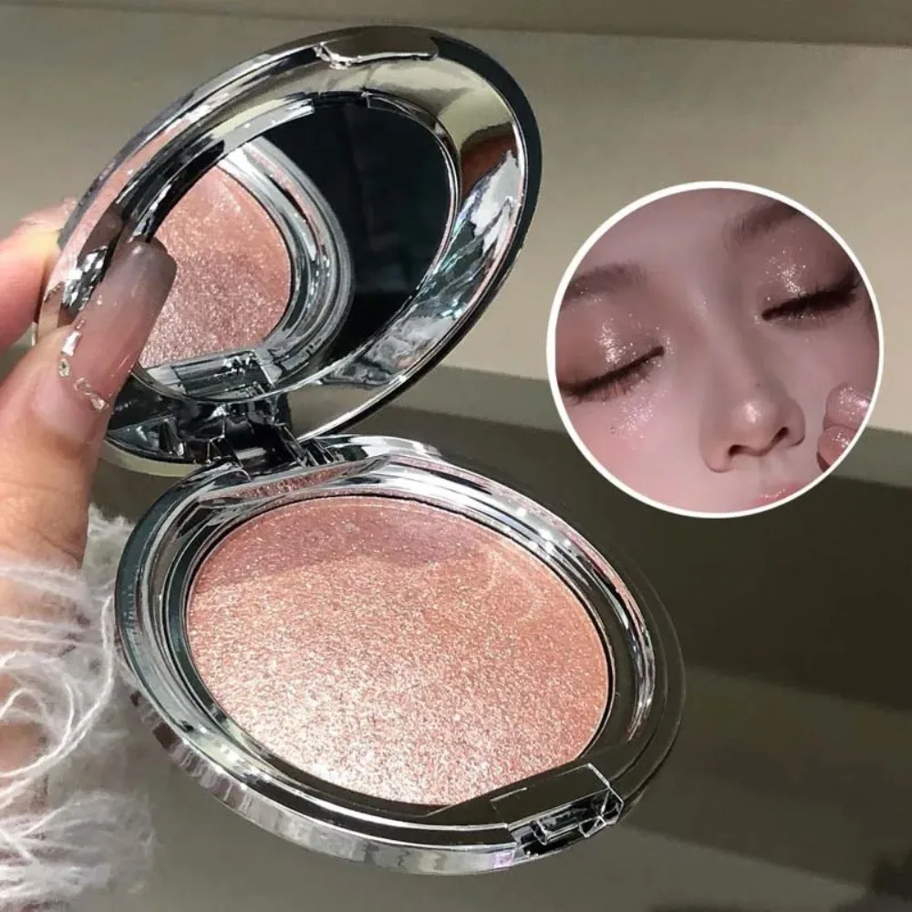 Glitter Shining Lidschatten-Palette, langlebig, glänzend, monochrom, hochglänzende Paste, Augen-Make-up, erhellt Glitzer-Highlighter
