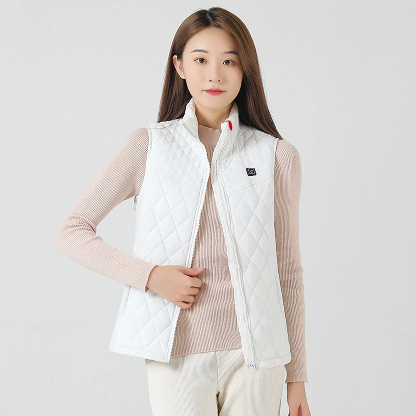 New Heated Vest Women Heating Fleece Electric Heat Jacket Thermal Waistcoat Motorcycle Outdoor Essential Large Size Vests