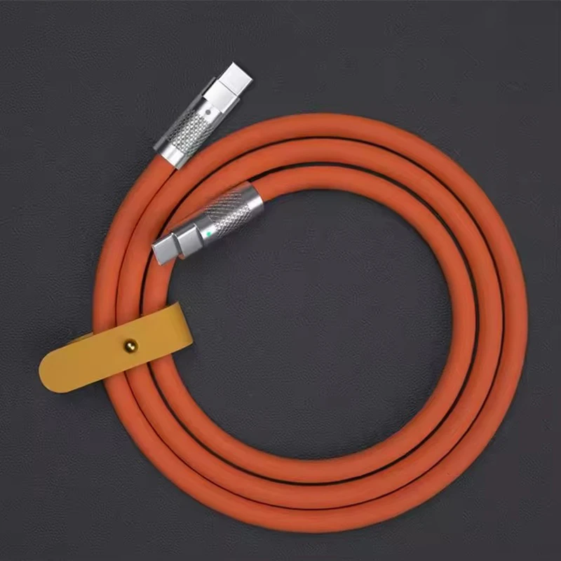 120W 6A Kabel Super Schnelles Laden PD Typ-C Flüssigsilikonkabel 1M 1,5M 2M Kabel C zu C Schnellladekabel für Xiaomi iPhone
