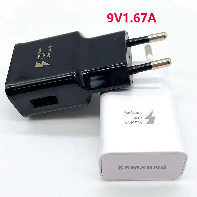SAMSUNG 15W Quick Charge Charger For Galaxy S7 S6 Edge A7 J9 J7 J8 Plus A02 M10 &1/1.5 M Micro USB Cable EU Wall Power Adapter