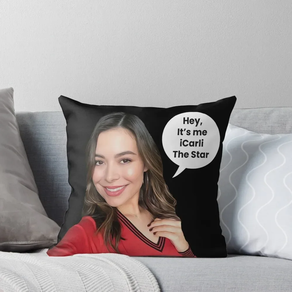 Miranda Cosgrove - iCarly Star Throw Pillow Decorative Cushions For Luxury Sofa Plaid Sofa Christmas Pillowcase pillow