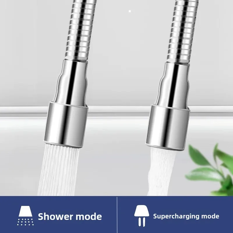 Stainless Steel Universal 1080° Rotation Faucet Sprayer Head For Kitchen Washbasin Extension Faucet Bubbler Tap Splash Nozzle