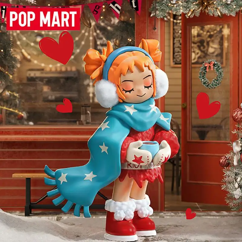 POP MART Lil Peach Riot Holiday Mixtape Series กล่องสุ่มของแท้ ของเล่นแบบสุ่ม ตุ๊กตาตกแต่งบ้าน ของประดับตกแต่งโต๊ะทำงาน
