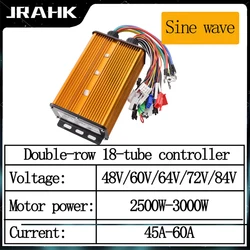 JRAHK BLDC 72v 3000w Controller sinusoidale moto elettrica 60V 84V Controller 48V accessori per bici elettriche