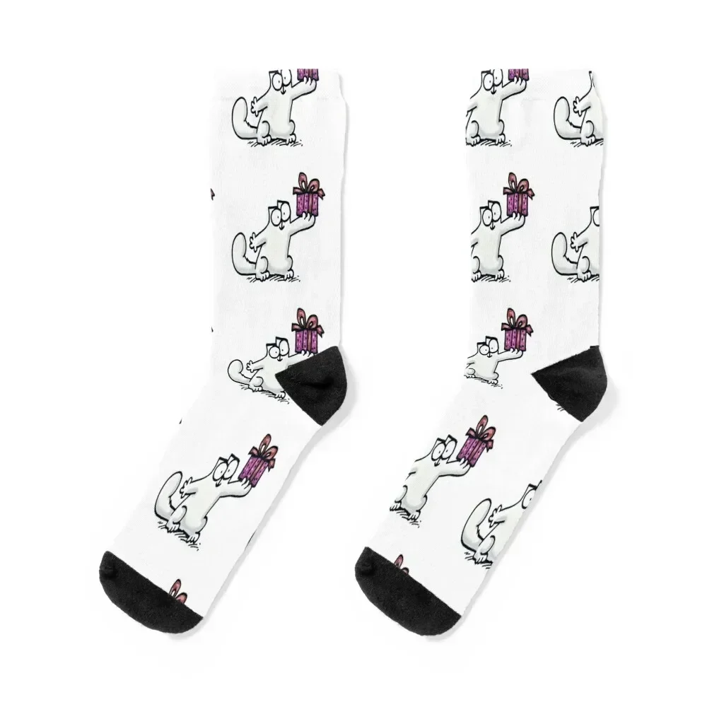 Smon's cat Socks christmass gift winter thermal custom sports summer Socks Men Women's