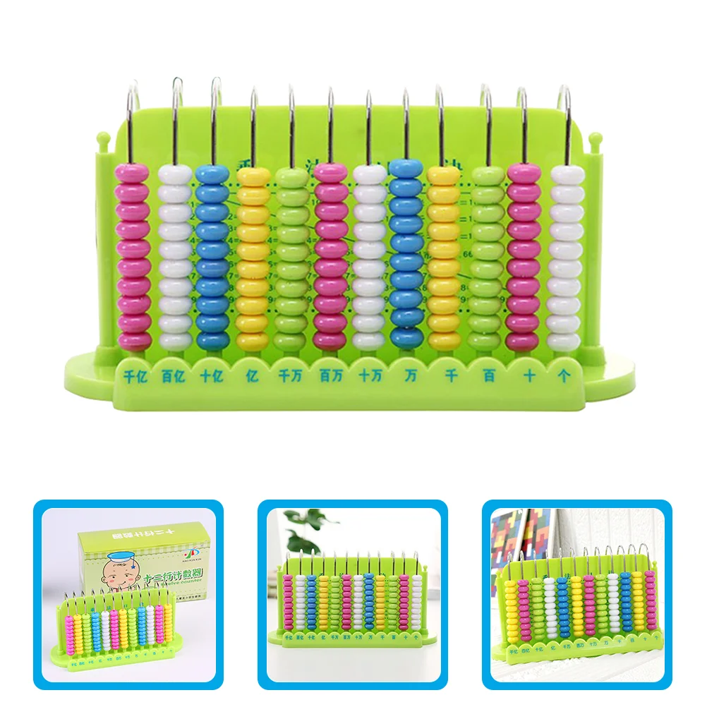 Abacus Kids Abacuses Subtract Educational Counting Tool Calculate Tools Bead Arithmetic Math Learning Plastic 12-row Toy Child