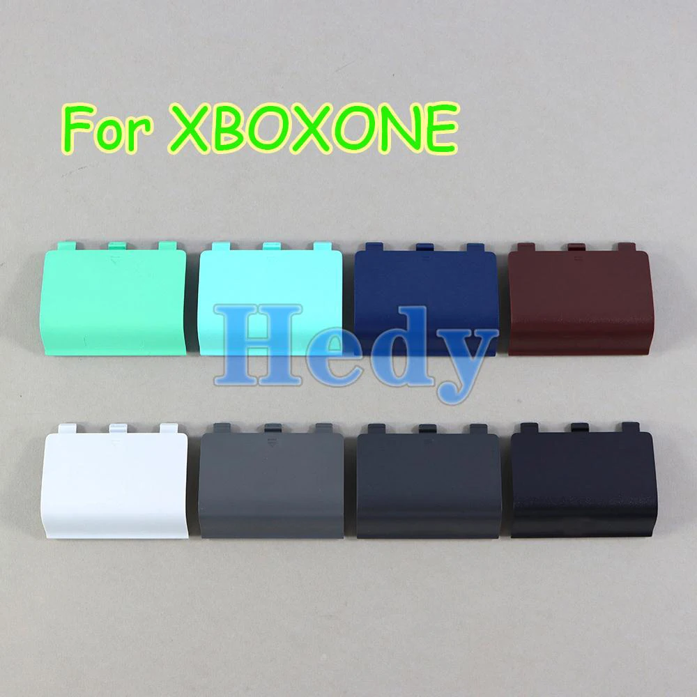 2 pçs original nova substituição preto tampa da bateria porta traseira escudo para xbox um controlador para xboxone gamepad