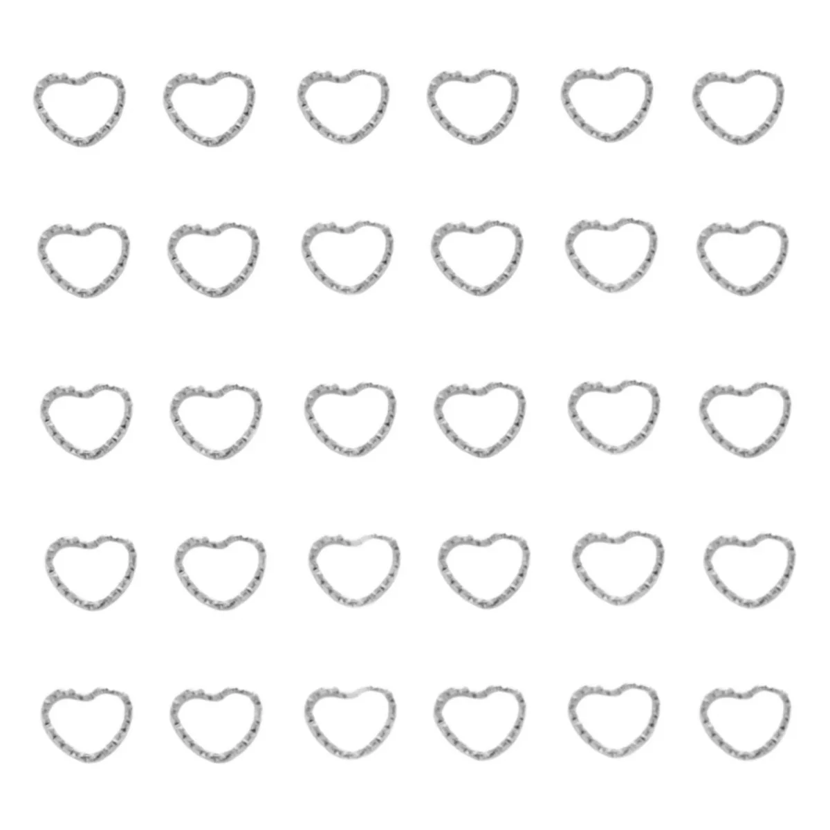 30pcs Heart/Star Hair Rings Hair Jewelry DIY Dreadlocks Hair Braid Rings Clips Cuff Charm Hair Decoration Accessories for Women