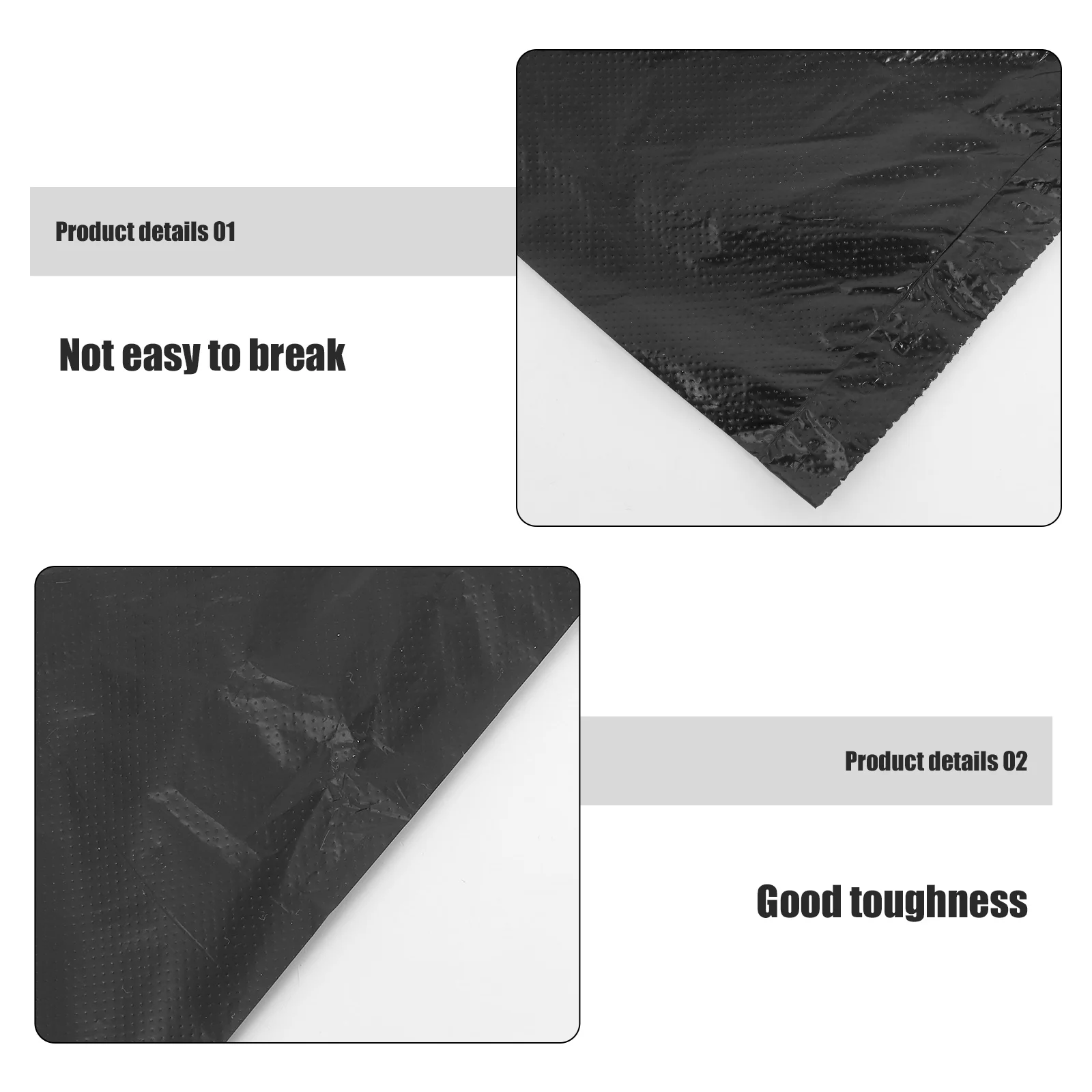 

50pcs Extra Large Garbage Bags Plastic Thickened durable storage Bag Simple Garbage Bags multiuse Hotel home Kitchen Bucket