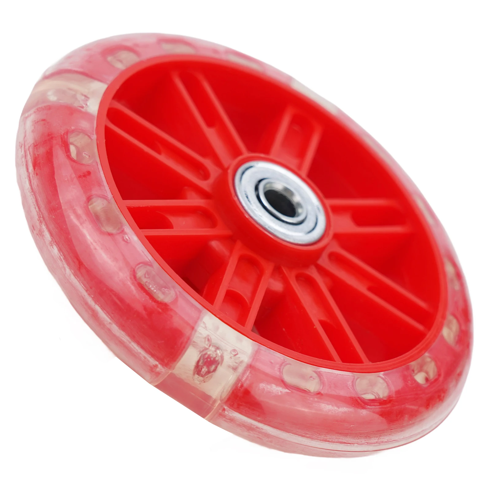 Kids Led Scooter Wheels 120mm Lights Flash Skateboard Children Longboard Skate Boards Wheel Truck Bearings Cycling Parts