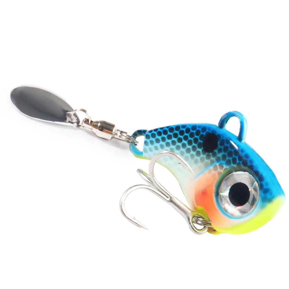 Wobble Rotierende Metall VIB Vibration Köder Spinner Löffel Jig Angeln Lockt 10g 20g 30g Künstliche Harte köder Pailletten Pesca Köder