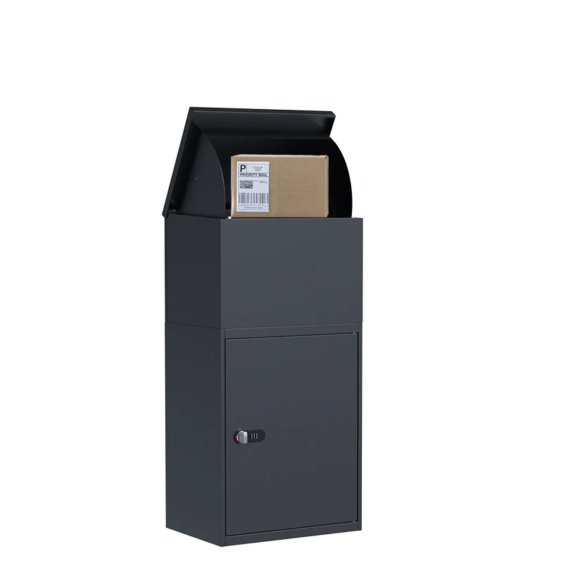 Factory Custom Secure Smart Large Anti Theft Wall Mount Outdoor Metal Post Letter Parcel Drop Delivery Box