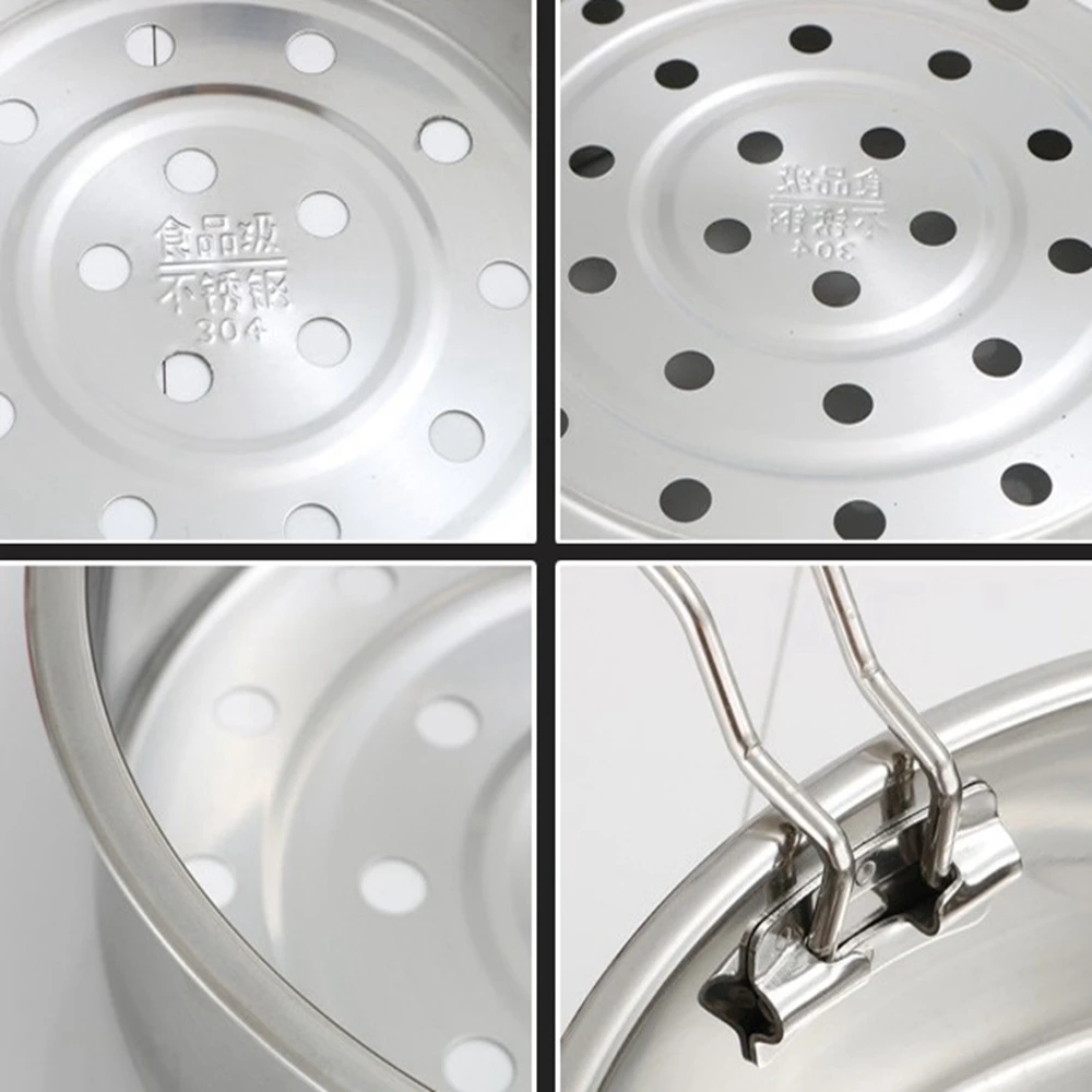 

Кухонный инструмент для приготовления овощей, корзина из нержавеющей стали, совместимая с кастрюлей, клетка, посуда для выпечки, пароварка